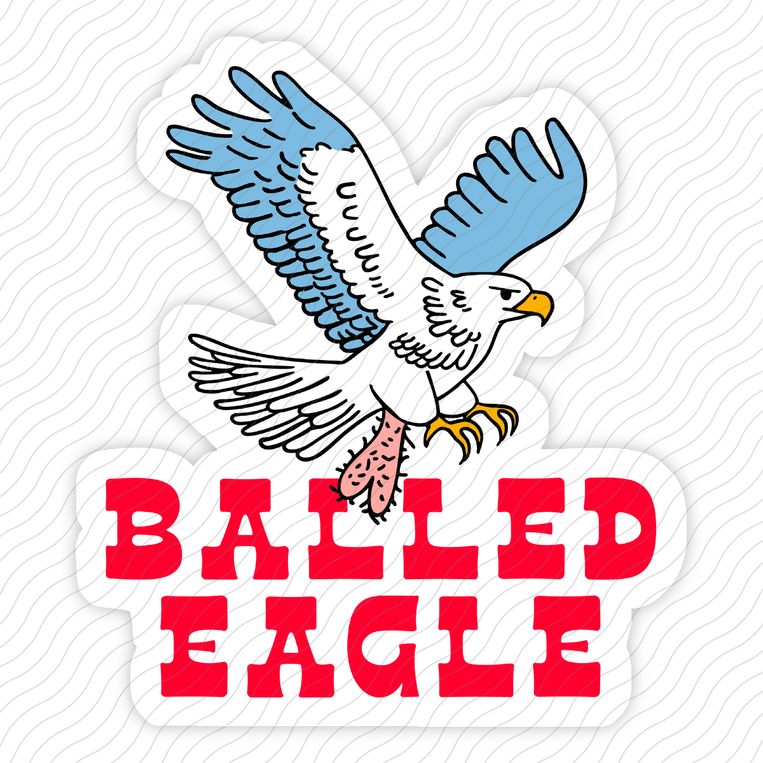 Balled Eagle - Sticker