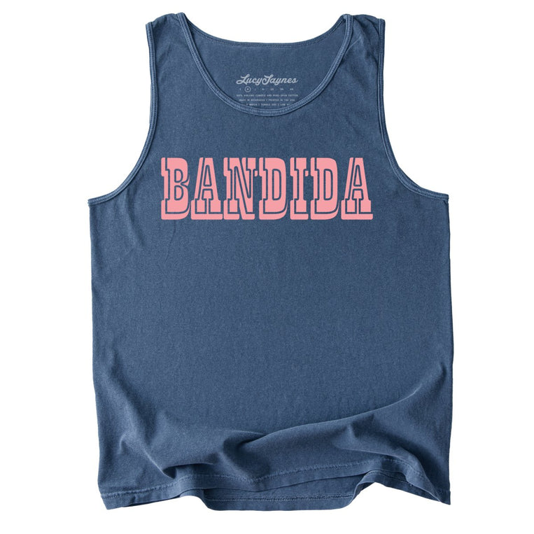 Bandida Comfort Colors Graphic Tank Top - Denim