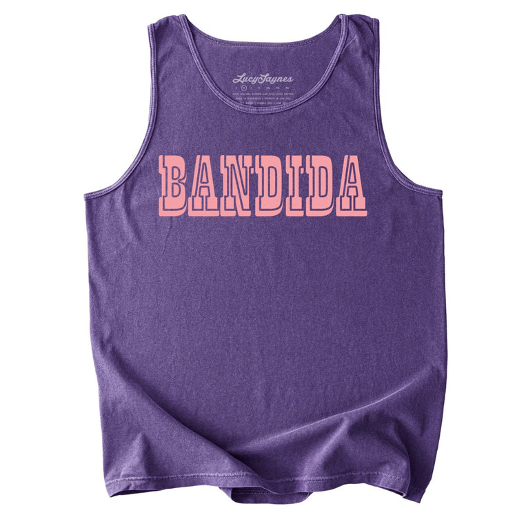 Bandida Comfort Colors Graphic Tank Top - Grape