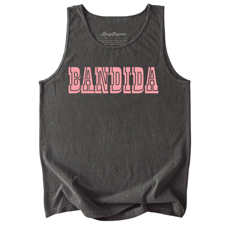 Bandida Comfort Colors Graphic Tank Top - Pepper