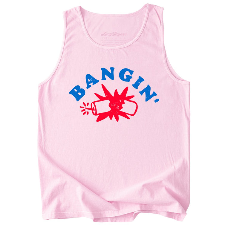 Bangin' Comfort Colors Graphic Tank Top - Blossom