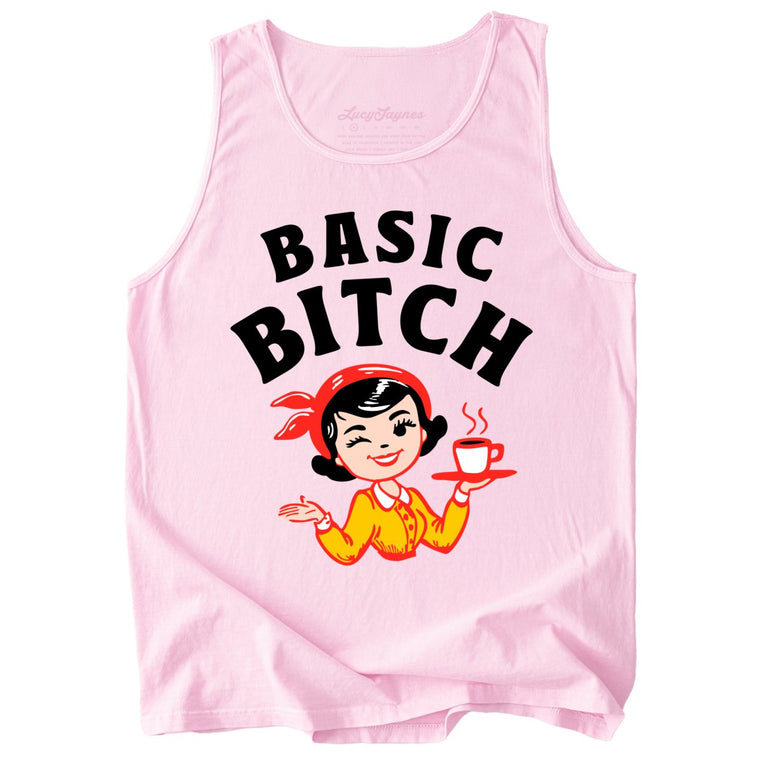 Basic Bitch Comfort Colors Graphic Tank Top
