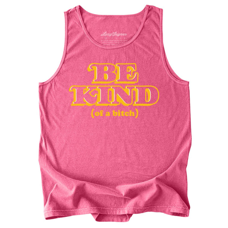 Be Kind Of A Bitch Comfort Colors Graphic Tank Top - Crunchberry