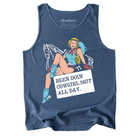 Been Doin' Cowgirl Shit All Day Comfort Colors Tank Top