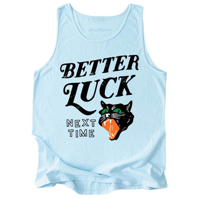 Better Luck Next Time Comfort Colors Graphic Tank Top - Chambray