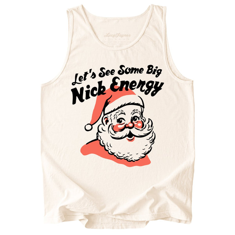Big Nick Energy Comfort Colors Graphic Tank Top - Ivory