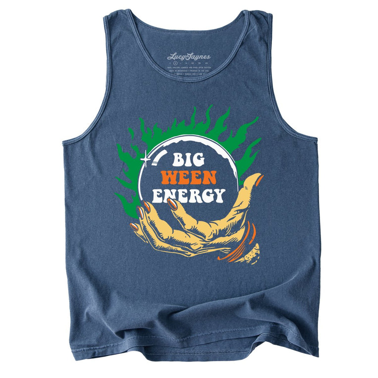 Big Ween Energy Comfort Colors Graphic Tank Top - Denim