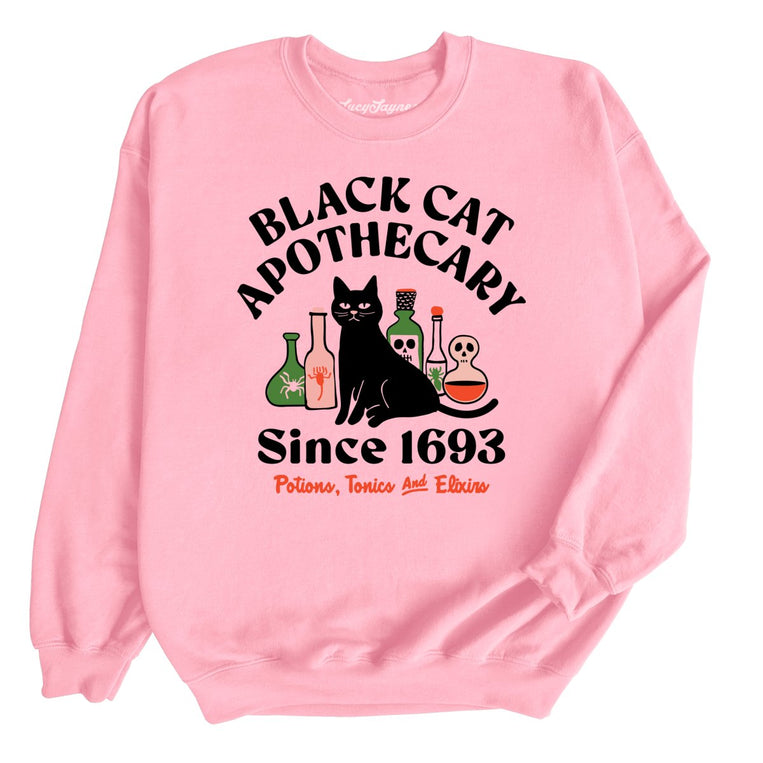 Black Cat Apothecary - Light Pink - Full Front