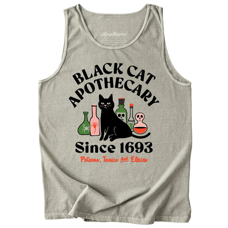 Black Cat Apothecary Comfort Colors Graphic Tank Top - Sandstone