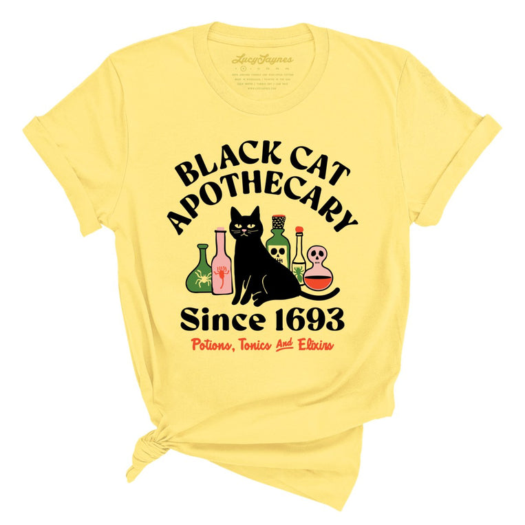 Black Cat Apothecary - Yellow - Full Front