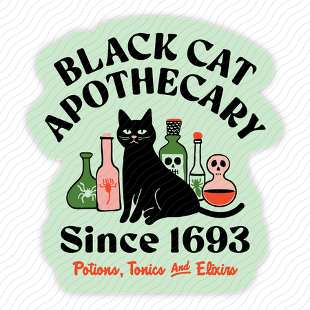 Black Cat Apothecary Sticker