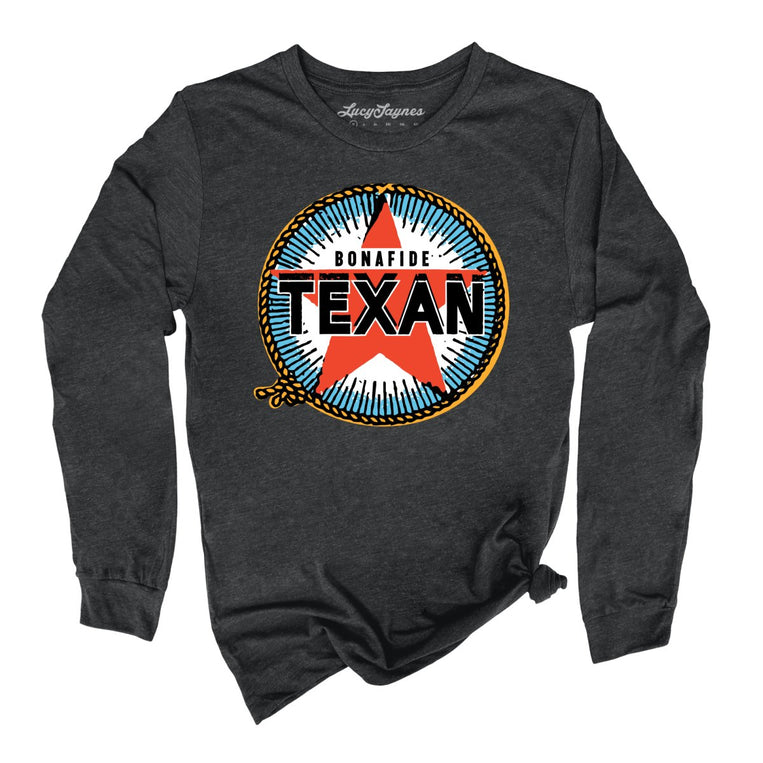 Bonafide Texan - Dark Grey Heather - Full Front