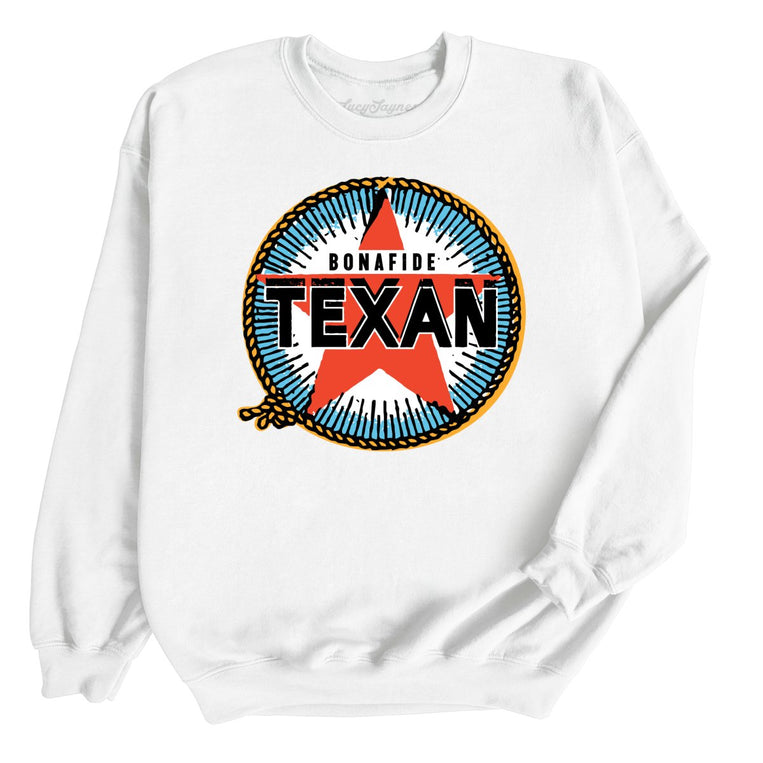 Bonafide Texan - White - Full Front