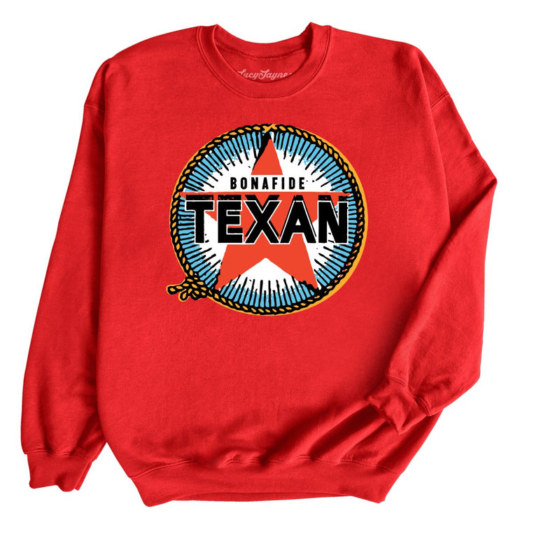 Bonafide Texan - Red - Full Front