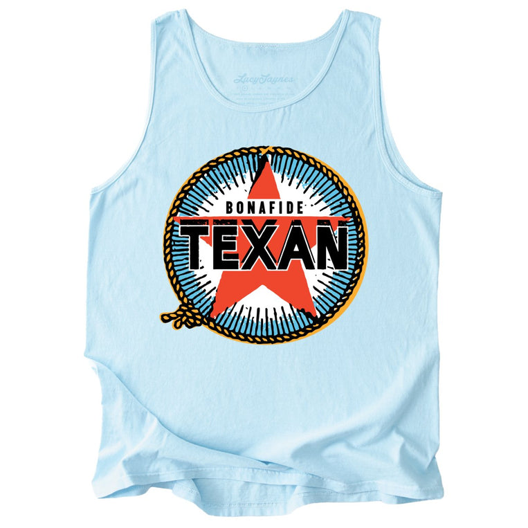 Bonafide Texan Comfort Colors Graphic Tank Top - Chambray