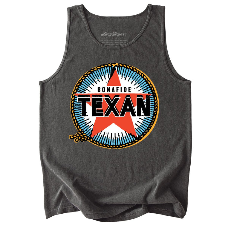 Bonafide Texan Comfort Colors Graphic Tank Top - Pepper