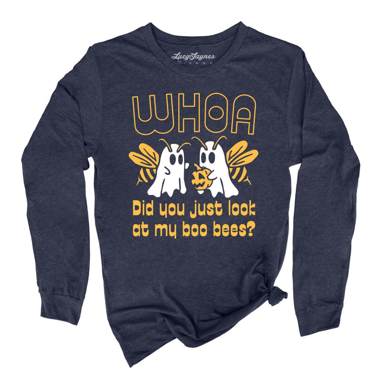 Boo Bees - Heather Navy - Full Front