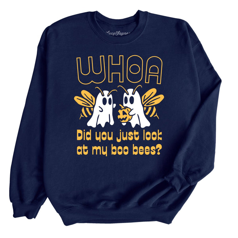 Boo Bees - Navy - Full Front