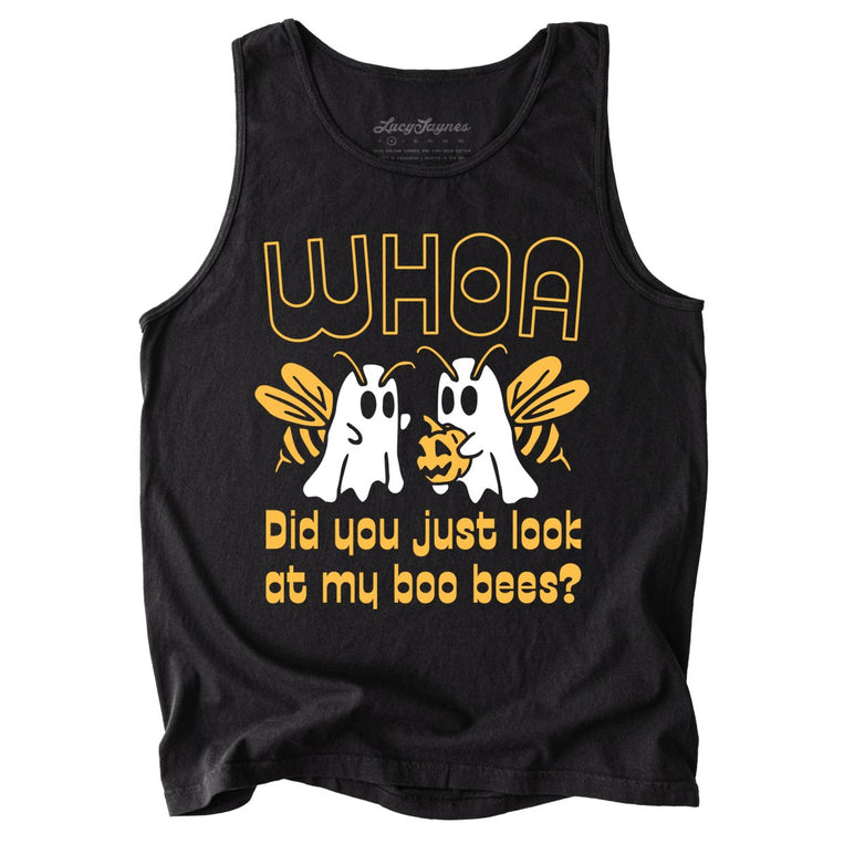 Boo Bees Comfort Colors Graphic Tank Top - Black