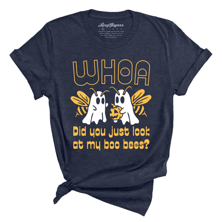 Boo Bees - Heather Midnight Navy - Full Front