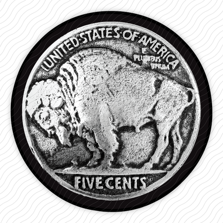 Buffalo Nickel Sticker
