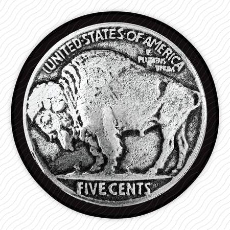 Buffalo Nickel Sticker