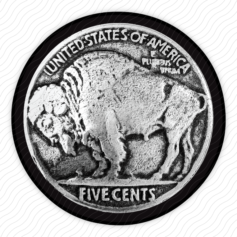 Buffalo Nickel - Sticker