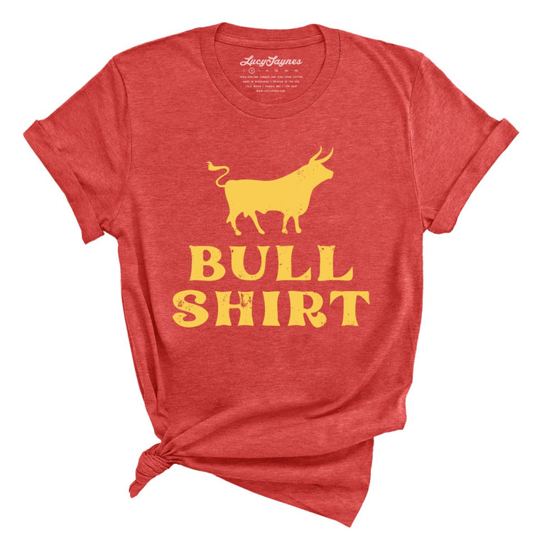 Bull Shirt - Heather Red - Full Front