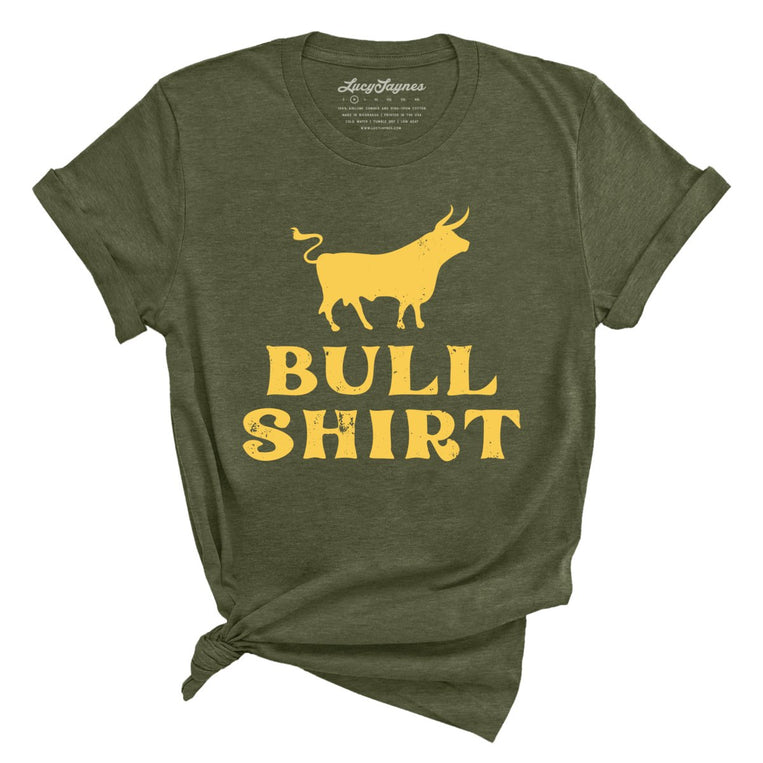 Bull Shirt - Heather Military Green - Full Front