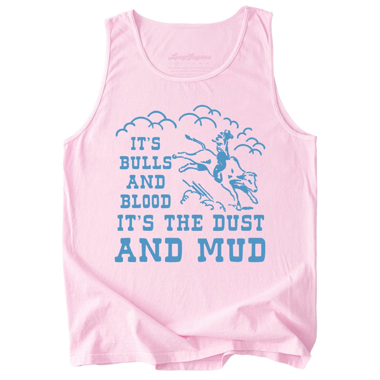 Bulls And Blood Comfort Colors Graphic Tank Top - Blossom