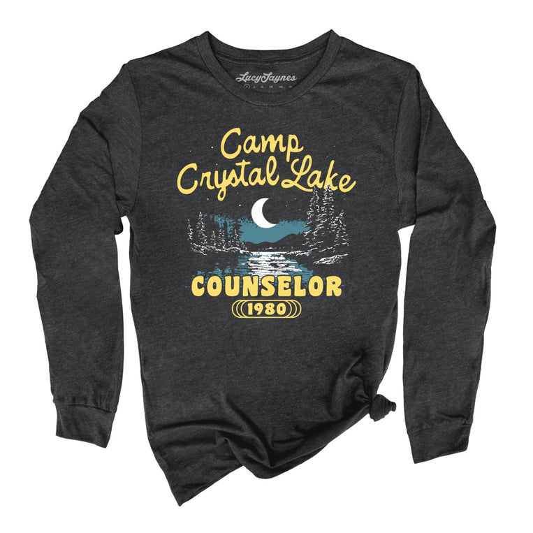 Camp Crystal Lake Counselor - Dark Grey Heather - Full Front