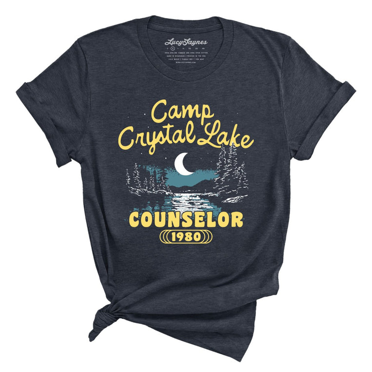 Camp Crystal Lake Counselor - Heather Navy - Full Front