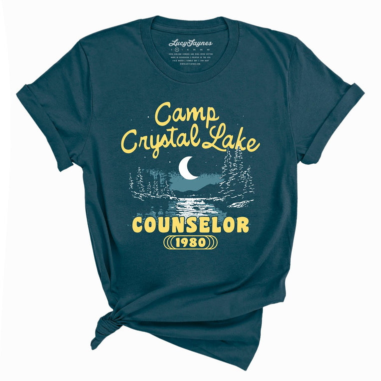 Camp Crystal Lake Counselor - Deep Teal - Full Front