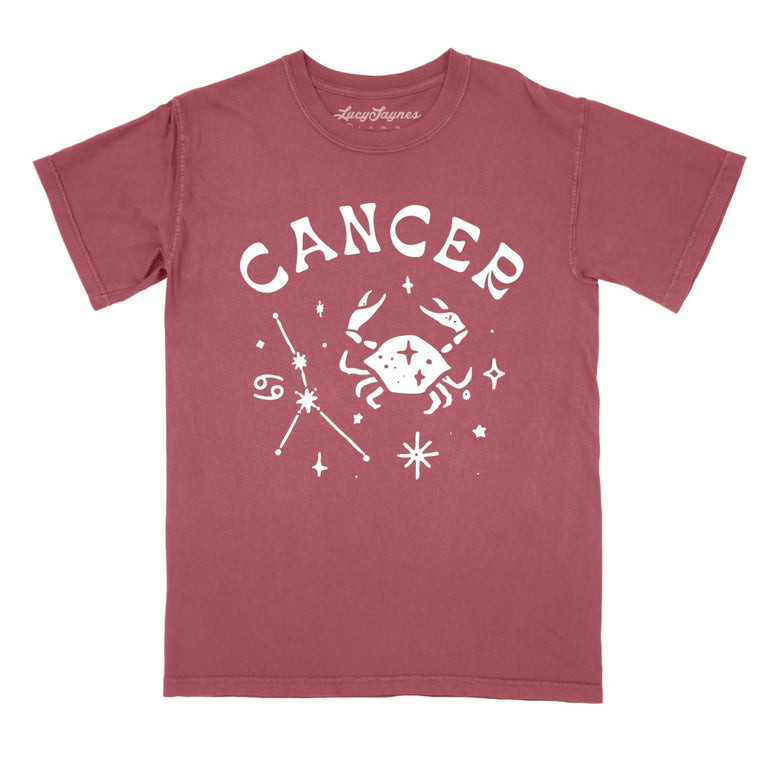 Cancer Comfort Colors Graphic Tee - Brick