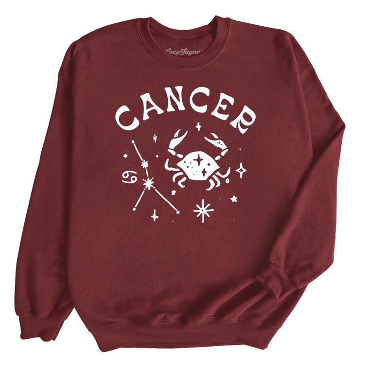 Cancer - Maroon - Unisex Sweatshirt