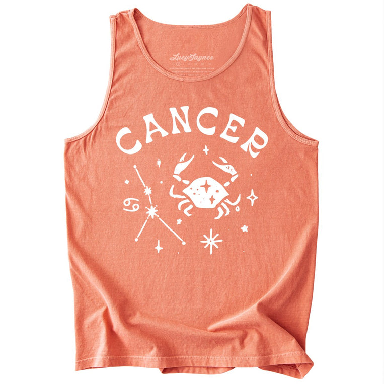 Cancer Comfort Colors Graphic Tank Top - Terracotta