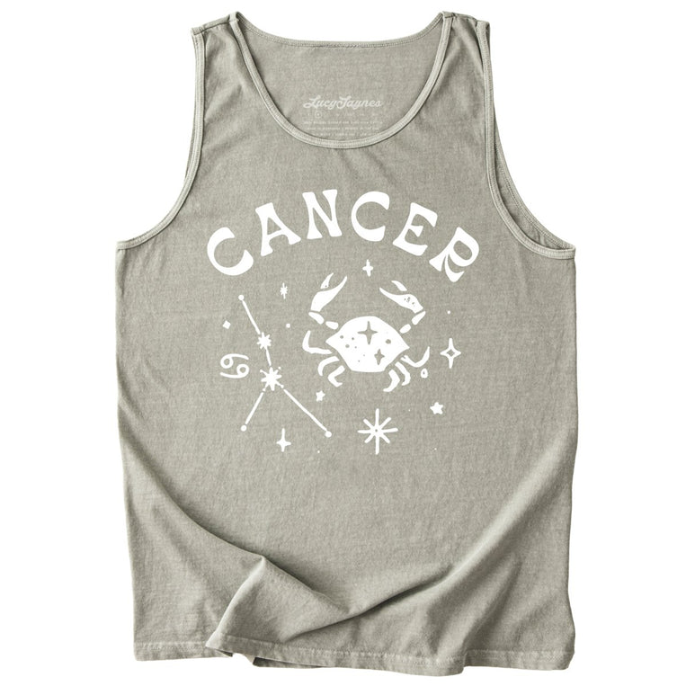 Cancer Comfort Colors Graphic Tank Top - Sandstone