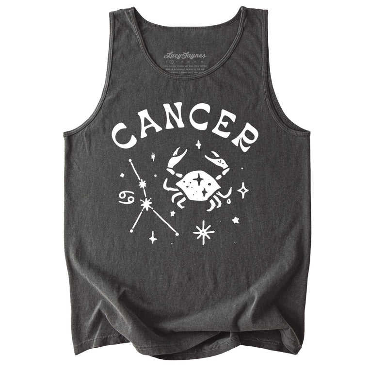 Cancer Comfort Colors Graphic Tank Top - Pepper