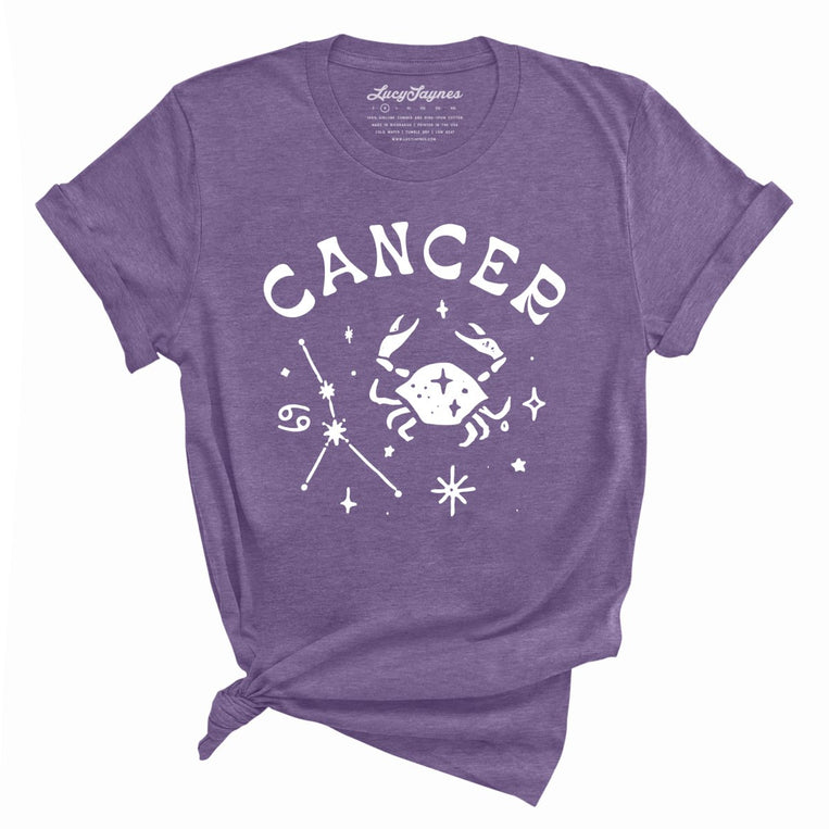 Cancer - Heather Purple - Unisex T-Shirt