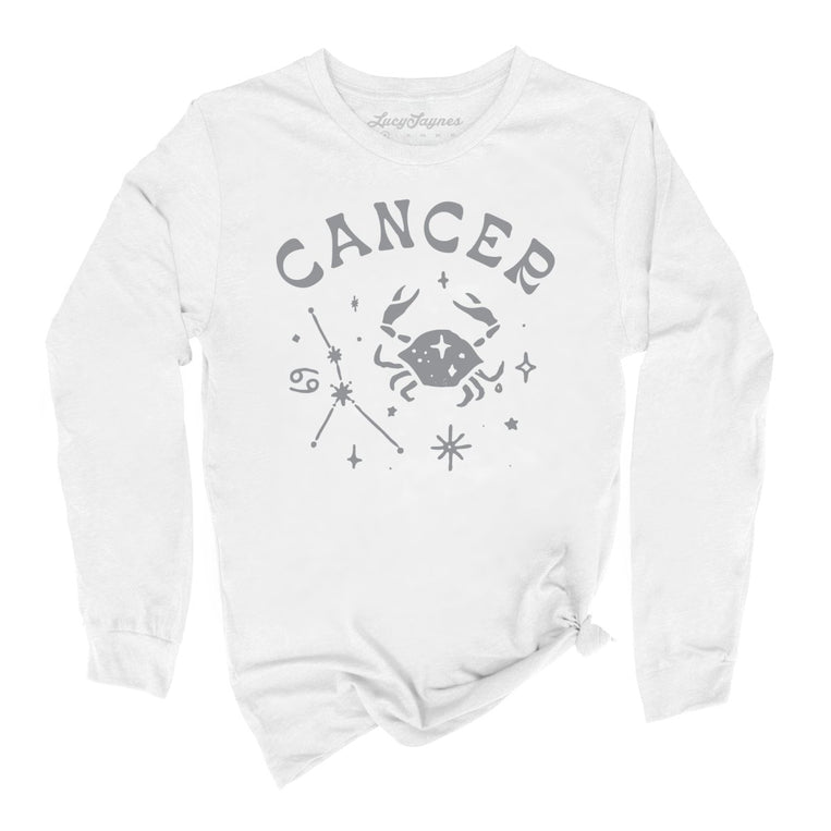 Cancer - White - Unisex Long Sleeve T-Shirt