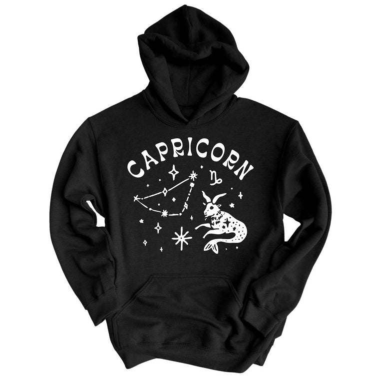 Capricorn - Black - Unisex Hoodie