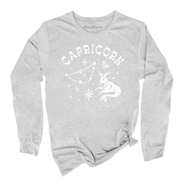 Capricorn - Athletic Heather - Unisex Long Sleeve T-Shirt