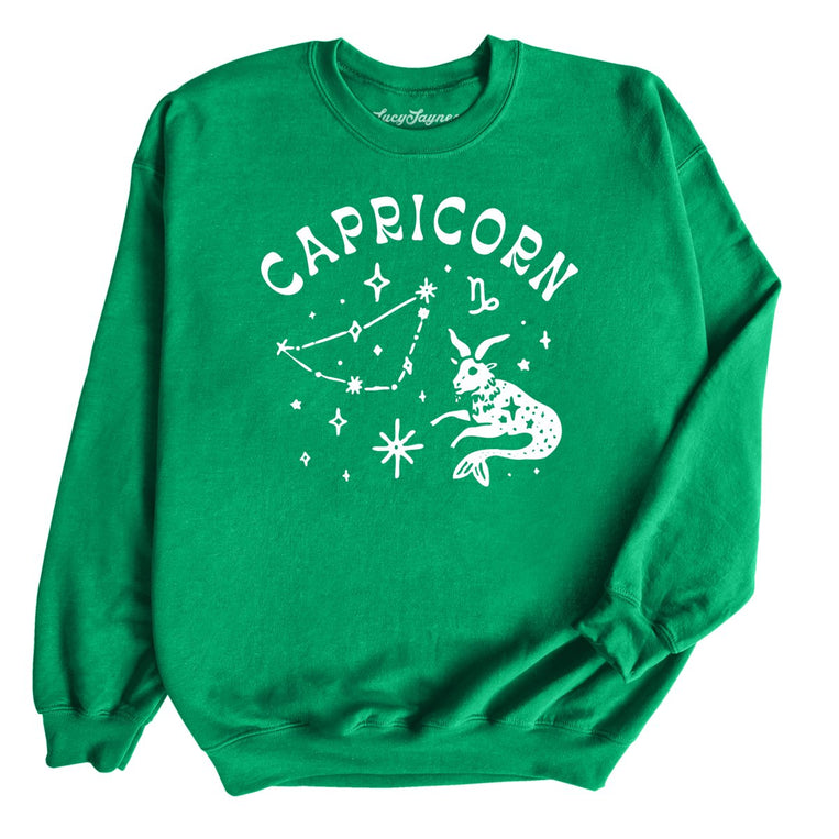 Capricorn - Irish Green - Unisex Sweatshirt