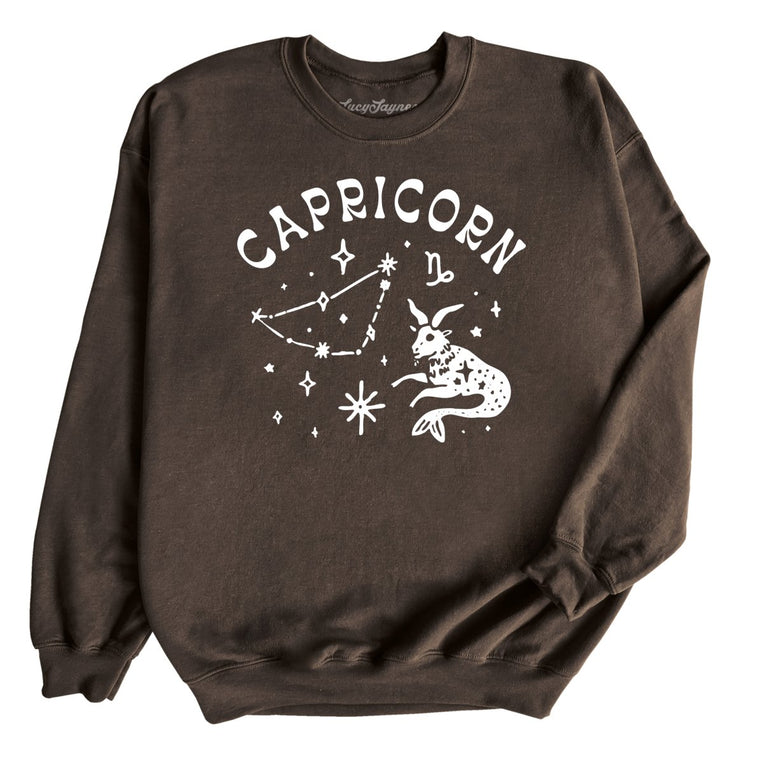Capricorn - Dark Chocolate - Unisex Sweatshirt