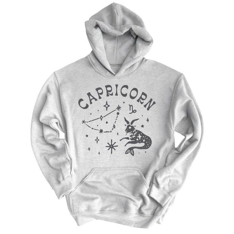 Capricorn - Ash - Unisex Hoodie