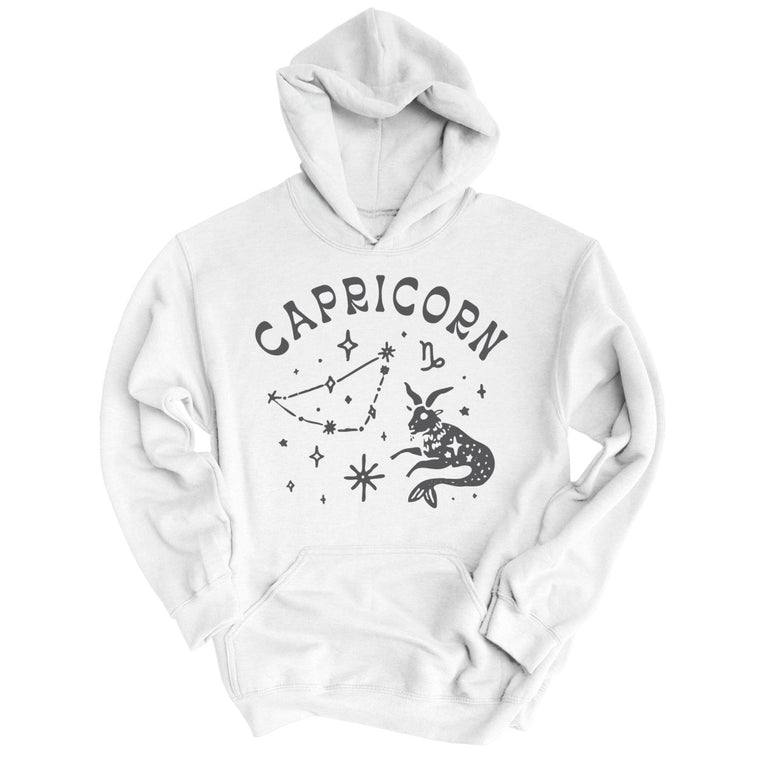 Capricorn - White - Unisex Hoodie