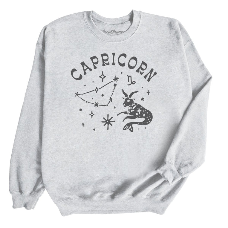 Capricorn - Ash - Unisex Sweatshirt