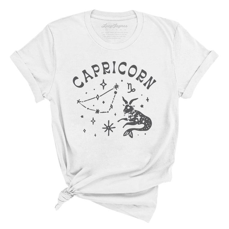 Capricorn - White - Unisex T-Shirt