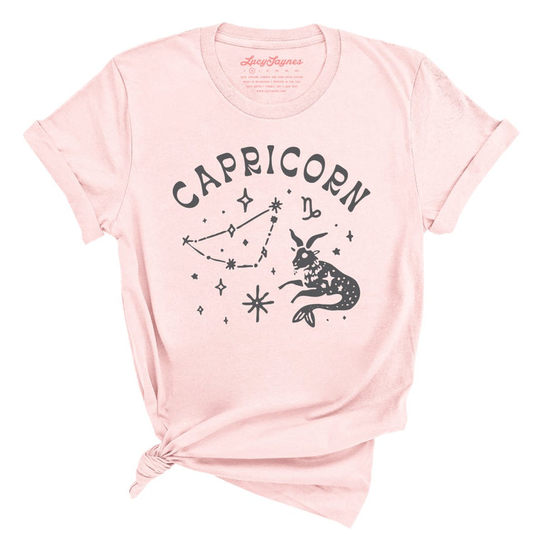 Capricorn - Soft Pink - Unisex T-Shirt