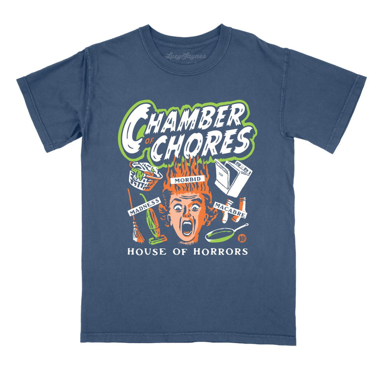Chamber Of Chores - Denim - Comfort Colors Tee